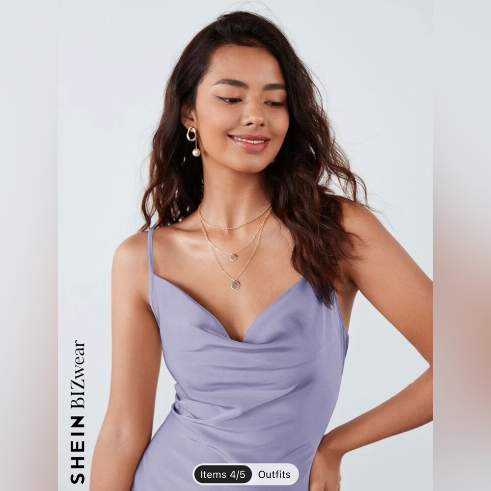 Shein Lilac overflow dress